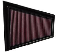 K&N 33-2963 Filtre à Air du Moteur: Haute Performance, Premium, Lavable, Filtre de Remplacement, Plus de Pouvoir, 2009-2017 (520i, 528i, Z4 sDrive 18i, Z4, Z4 sDrive 20i, Z4 sDrive 28i, 528i xDrive, X1, X1 20i, X1 28i)
