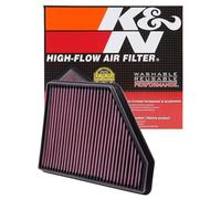 K&N Filters Filtre à Air de Longue Durée Convient pour Chevrolet Camaro 33-2434