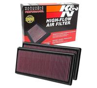 K&N Filtre à air de remplacement compatible avec Discovery / LR4 / RangeRover (Sport) 3.0/4.4/5.0 V8 2010- (33-2446)