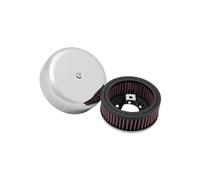 K&N Filtre à air de remplacement compatible avec Harley, Keihin/S&S Carb. 1976-> 133mm, 51mm Hauteur (RK-320B)