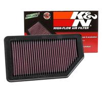 K&N 33-2472 Filtre à Air du Moteur: Haute Performance, Premium, Lavable, Filtre de Remplacement, Plus de Pouvoir, 2011-2019 (Soul, Rio, Rio III, Rio5, Accent, Veloster)