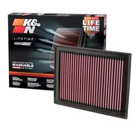K&N 33-2409 Filtre à Air du Moteur: Haute Performance, Premium, Lavable, Filtre de Remplacement, Plus de Pouvoir, 2007-2019 (Sentra, Juke, Pulsar, Micra, Q50, Q60, Q70, QX70)