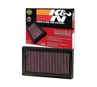 K&N Filtre à air de remplacement compatible avec Nissan Cube, Evalia, Grand Livina, Livina, Note, NV200, Quashqai, Tiida, Versa (33-2375)