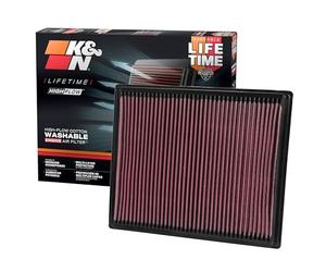K&N Filtre à air de remplacement compatible avec Nissan Titan Pathfinder Frontier Xterra Armada 2004-2010 (33-2286)
