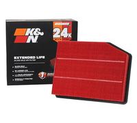 K&N Filtre à air du moteur : longue durée de vie 24 000 km. Filtre à air de rechange : compatible avec les camions Chevrolet GMC 2019 (Silverado 1500, Sierra 1500), KNX-5083