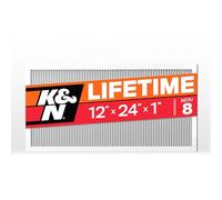 K&N Filtre à air HVC-8-11224 pour fournaise 12 x 24 x 1, dure toute une vie, lavable, Merv 8, le dernier filtre CVC que vous achèterez, respirez en toute sécurité à la maison ou au bureau