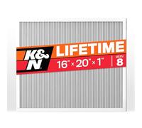 K&N Filtre à air HVC-8-11620 pour fournaise 16 x 20 x 1, dure toute une vie, lavable, Merv 8, le dernier filtre CVC que vous achèterez, respirez en toute sécurité à la maison ou au bureau