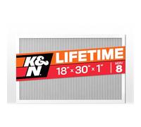 K&N Filtre à air HVC-8-11830 pour fournaise 18 x 30 x 1, dure toute une vie, lavable, Merv 8, le dernier filtre CVC que vous achèterez, respirez en toute sécurité à la maison ou au bureau