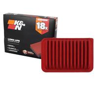 K&N Filtre à air moteur : longue durée de vie 28 000 km Filtre à air de rechange : compatible avec Toyota 2002-2019 (Auris, Avensis, Corolla, Vitz, Yaris, Verso, Probox, Ractis, Wish, Alion, Premio