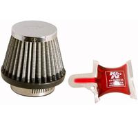 K&N Filtre à Air Universel Conique 43mm raccordement, 76mm de base, 51mm en haut, 60mm hauteur (RC-2490)