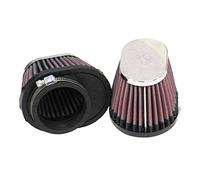 K&N Filtre à Air Universel Ovale/Conique 54mm raccordement décentrée, 102mm x 76mm de base, 76mm x 51mm en haut, 70mm hauteur (RC-0982) (2 pièces)