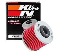 K&N Filtre à huile pour motos : Conçu pour une utilisation avec des huiles synthétiques ou conventionnelles. Pour certains modèles de motos Yamaha, KN-145