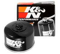 K&N Filtre à huile pour motos : Conçu pour une utilisation avec des huiles synthétiques ou conventionnelles. Pour certains modèles de motos BMW, Kymco, KN-164 (Cartouche 76x65mm), Rouge
