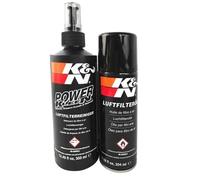 K & N - Kit Nettoyage Filtre Bombe 204Ml Huile + Bouteille 355Ml Nettoyant [3704-0074]