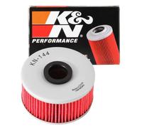 K&N Powersports Filtre à Huile - Cartouche 76x40mm compatible avec Yamaha (KN-144)