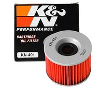 K&N Powersports Filtre à Huile - Cartouche 76x56mm compatible avec Yamaha, Kawasaki, Honda, Bimota, Benelli (KN-401)