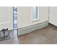 K. & N. Schurwolle 550 Boudin de porte en laine vierge Gris 80 cm