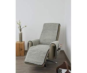 K. & N. Schurwolle Folklore Plaid pour Fauteuil en Laine Vierge - Protège Les accoudoirs et Le Fauteuil sur Toute sa Longueur