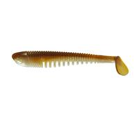 K.P Baits Skeleton Shad, Lot de 5 leurres Souples en Caoutchouc, 7,5 cm, pour Perche, Sandre, Truite, 048 Beige Bass