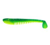 K.P Baits Skeleton Shad, Lot de 5 leurres Souples en Caoutchouc, 7,5 cm, pour Perche, Sandre, Truite, 109 Green Perch