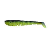 K.P Baits Skeleton Shad, Lot de 5 leurres Souples en Caoutchouc, 7,5 cm, pour Perche, Sandre, Truite, Lime Toad