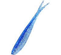 K.P XO Baby Dropshot V Tail Lot de 5 leurres en Caoutchouc pour Perche (140 Bleu/Argent)