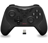 - K-Pad Helium Wl- Manette Pc Sans Fil Rechargeable - 2.4 Ghz, Vibrations Ajustables, 12 Boutons, 4 Gâchettes (2 Personnalisables), Mode Turbo, Macros,Manette Pc Gamer (Windows 10,11) & Ps3