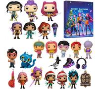 K Pop 2025 Advent Calendar, Pop Collectibles Figurines, 24 Days, Toys and Accessories, Christmas Decoration, K-POP Huntrix Rumi Mira Zoey Hunters For Fans, 24 PC Gift For Kids (One Item)