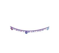 Guirlande Happy Birthday en carton K-pop Demon Hunters 2m - Violet / parme