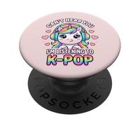 K-Pop Can't Hear You J'écoute Kpop Kawaii PopSockets PopGrip Adhésif