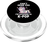 K-Pop Can't Hear You J'écoute Kpop Kawaii PopSockets PopGrip pour MagSafe