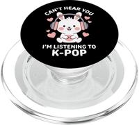 K-Pop Can't Hear You J'écoute Kpop Kawaii PopSockets PopGrip pour MagSafe