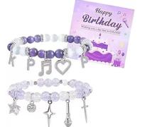 K.pop Coffret de bracelets Corée Pop Movie Merch Cadeau d'anniversaire | Thème coréen pop, bracelet d'amitié, décoration de fête, pour femmes et fans