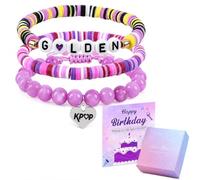 K.pop Coffret de bracelets Corée Pop Movie Merch Cadeau d'anniversaire | Thème coréen pop, bracelet d'amitié, décoration de fête, pour femmes et fans