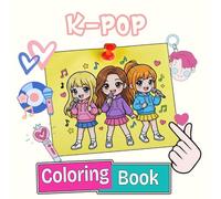 K-POP Coloring Book: A Cute Coloring Pages Inspired Korean Pop Music Aesthetics - Fun for All Ages