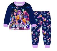 K Pop D-Demon H-Hunters 2 pièces Pyjama pour Garçons et Filles Hun trix/X T-Shirt et Pantalon Tenue RU mi Mi ra Zo EY pour Enfants Halloween Carnaval Fête Ensemble de Pyjamas Manches Longues Coton