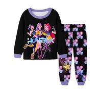 K Pop D-Demon H-Hunters 2 pièces Pyjama pour Garçons et Filles Hun trix/X T-Shirt et Pantalon Tenue RU mi Mi ra Zo EY pour Enfants Halloween Carnaval Fête Ensemble de Pyjamas Manches Longues Coton