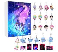 K-pop D-Demon H-Hunters Calendrier de l'Avent 2025 avec 24 porte-clés et jouets à collectionner décorations cadeaux pour garçons, filles, adolescents H-Huntrix Ru mi Mi ra Zo ey Ju nu Sa ja Boys Merch