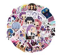 K-pop D-Demon H-Hunters Goodies Autocollants Stickers K pop Merch Ru mi M ira Zo ey Stickers Sa ja Boys Ji nu Der py Sticker Autocollants en vinyle imperméables pour adolescentes Cadeau Anniversaire