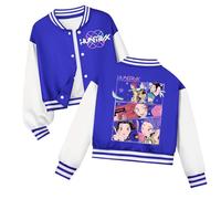 K pop D-Demon H-Hunters Veste Kpops H-Huntrix Enfants et Adolescents Veste Varsity Style Baseball, Y2K Style Streetwear avec Motif Anime, Blouson Aviateur pour Garçon & Fille