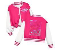 K pop D-Demon H-Hunters Veste Kpops H-Huntrix Enfants et Adolescents Veste Varsity Style Baseball, Y2K Style Streetwear avec Motif Anime, Blouson Aviateur pour Garçon & Fille