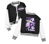 K pop D-Demon H-Hunters Veste Kpops H-Huntrix Enfants et Adolescents Veste Varsity Style Baseball, Y2K Style Streetwear avec Motif Anime, Blouson Aviateur pour Garçon & Fille