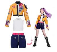 K-Pop De-mon Hunters Costume de cosplay Ru-mi Zo-ey Mi-ra pour enfants, chasseur, chanteur pop, Ru-mi Idol, scène de rôle, tenue de cosplay, costume pour enfants, carnaval, vacances, fête, dress-up
