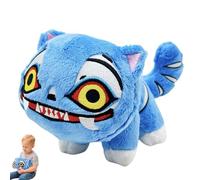 k-Pop Dem0n Hun-ter,Chasseur de dém0ns Tigre en Peluche Douce,Peluche Tigre Bleu Fantaisie aux Grands Yeux et Dents Pointues et Cadeau pour Fans de K-Pop