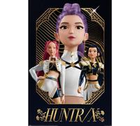 K-Pop Demon Hunters (Affiche Maxi Dorée Huntrix 91,5 x 61 cm, Affiche Officielle Sous Licence, Grande Décoration Murale, Cadeau pour Fans, Produit Officiel Sous Licence)