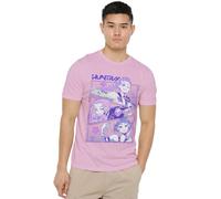 K-Pop Demon Hunters Anime Huntrix Huntr/X T Shirt, Black, Rose Clair, XXL Unisexe-Adulte