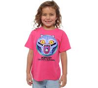 K-Pop Demon Hunters Cartoon Derpy Save The Date Shirt, Fuchsia, 5-6 Ans Unisex Kids
