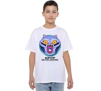 K-Pop Demon Hunters Cartoon Derpy Save The Date Shirt, White, 3-4 Ans Unisex Kids