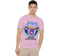 K-Pop Demon Hunters Cartoon Derpy Save The Date Unisex T Shirt, Light Pink, XXL