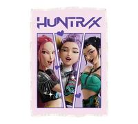 K Pop Demon Hunters Couverture polaire sous licence officielle | Polaire super douce et chaude avec dos Sherpa | Design prêt à l'emploi | Parfait pour la maison, les soirées pyjama et le camping | 120